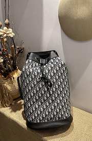Forubags Dior Oblique Jacquard  Crossbody Backpack Beige and Black - 1ESBO021YKY_H27E - 29x47x20 cm - 1