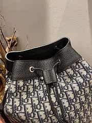 Forubags Dior Oblique Jacquard  Crossbody Backpack Beige and Black - 1ESBO021YKY_H27E - 29x47x20 cm - 2