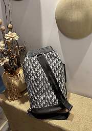 Forubags Dior Oblique Jacquard  Crossbody Backpack Beige and Black - 1ESBO021YKY_H27E - 29x47x20 cm - 5