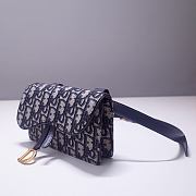 Forubags Dior Oblique Jacquard  Waist Bag Blue - 83147 - 17X11X4 cm - 2