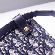 Forubags Dior Oblique Jacquard  Waist Bag Blue - 83147 - 17X11X4 cm - 6