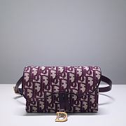 Forubags Dior Oblique Jacquard  Waist Bag Red - 83147 - 17X11X4 cm - 1