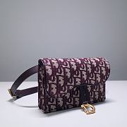 Forubags Dior Oblique Jacquard  Waist Bag Red - 83147 - 17X11X4 cm - 3
