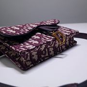 Forubags Dior Oblique Jacquard  Waist Bag Red - 83147 - 17X11X4 cm - 6
