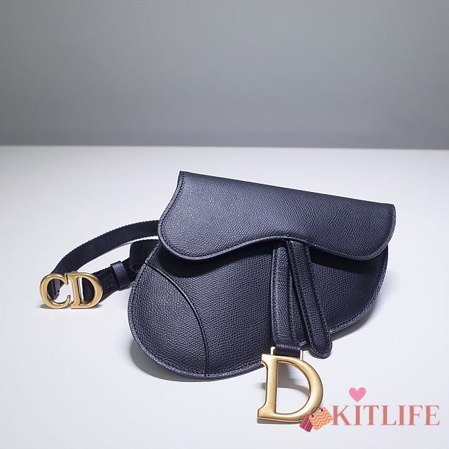 Forubags Dior Flat Belt Pouch Black - 1003L - 18.5x11x2 cm - 1