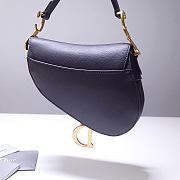 Forubags Dior Saddle Grained Leather Black - 6816 - 21x18x5 cm - 5