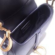 Forubags Dior Saddle Grained Leather Black - 6816 - 21x18x5 cm - 3