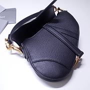 Forubags Dior Saddle Grained Leather Black - 6816 - 21x18x5 cm - 2