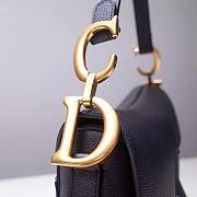 Forubags Dior Saddle Grained Leather Black - 6816 - 25.5x20x6.5 cm - 5