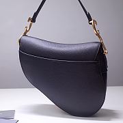 Forubags Dior Saddle Grained Leather Black - 6816 - 25.5x20x6.5 cm - 4