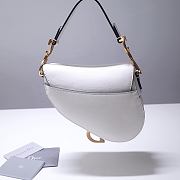 Forubags Dior Saddle Grained Leather White - 6816 - 21x18x5 cm - 5
