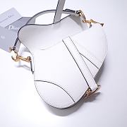 Forubags Dior Saddle Grained Leather White - 6816 - 21x18x5 cm - 4