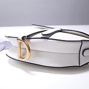 Forubags Dior Saddle Grained Leather White - 6816 - 21x18x5 cm - 3