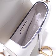 Forubags Dior Saddle Grained Leather White - 6816 - 21x18x5 cm - 2