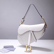 Forubags Dior Saddle Grained Leather White - 6816 - 25.5x20x6.5 cm - 1