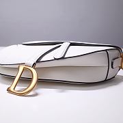 Forubags Dior Saddle Grained Leather White - 6816 - 25.5x20x6.5 cm - 5