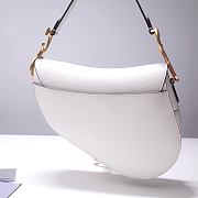 Forubags Dior Saddle Grained Leather White - 6816 - 25.5x20x6.5 cm - 4