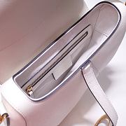 Forubags Dior Saddle Grained Leather White - 6816 - 25.5x20x6.5 cm - 3