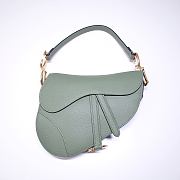 Forubags Dior Saddle Grained Leather White Green - 6816 - 21x18x5 cm - 2