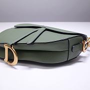 Forubags Dior Saddle Grained Leather White Green - 6816 - 21x18x5 cm - 3