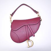 Forubags Dior Saddle Grained Leather White Red - 6816 - 21x18x5 cm - 2