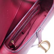 Forubags Dior Saddle Grained Leather White Red - 6816 - 21x18x5 cm - 4