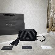 Forubags YSL Lou Mini Imported Cowhide Camera Bag Matte Logo Black  – 585040 - 18×10×5 cm - 1