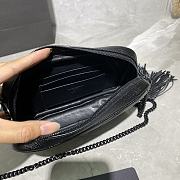 Forubags YSL Lou Mini Imported Cowhide Camera Bag Matte Logo Black  – 585040 - 18×10×5 cm - 2