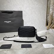 Forubags YSL Lou Mini Imported Cowhide Camera Bag Matte Logo Black  – 585040 - 18×10×5 cm - 3