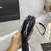 Forubags YSL Lou Mini Imported Cowhide Camera Bag Silver Logo Black  – 585040 - 18×10×5 cm - 4