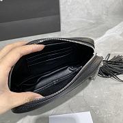 Forubags YSL Lou Mini Imported Cowhide Camera Bag Silver Logo Black  – 585040 - 18×10×5 cm - 3