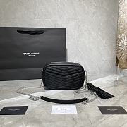 Forubags YSL Lou Mini Imported Cowhide Camera Bag Silver Logo Black  – 585040 - 18×10×5 cm - 5