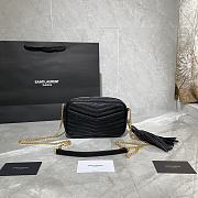 Forubags YSL Lou Mini Imported Cowhide Camera Bag Gold Logo Black  – 585040 - 18×10×5 cm - 5