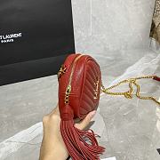 Forubags YSL Lou Mini Imported Cowhide Camera Bag Red – 585040 - 18×10×5 cm - 2