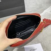 Forubags YSL Lou Mini Imported Cowhide Camera Bag Red – 585040 - 18×10×5 cm - 6