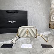 Forubags YSL Lou Mini Imported Cowhide Camera Bag White – 585040 - 18×10×5 cm - 1