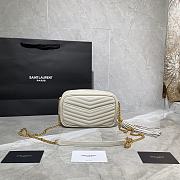 Forubags YSL Lou Mini Imported Cowhide Camera Bag White – 585040 - 18×10×5 cm - 5