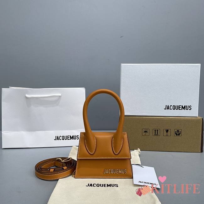 Forubags Jacquemus Leather Peel Orange Mini – 2102 – 12x8x5 cm - 1