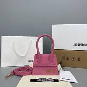 Forubags Jacquemus Mini Matte Velvet Rose Red – 2102 – 12x8x5 cm - 1