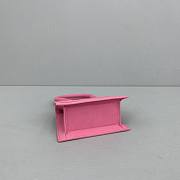 Forubags Jacquemus Mini Matte Velvet Rose Red – 2102 – 12x8x5 cm - 5