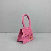 Forubags Jacquemus Mini Matte Velvet Rose Red – 2102 – 12x8x5 cm - 4