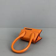 Forubags Jacquemus Explosive Mini Portable Messenger Bag Peel Orange – 2019 – 12x8x5 cm - 4