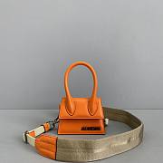 Forubags Jacquemus Explosive Mini Portable Messenger Bag Peel Orange – 2019 – 12x8x5 cm - 3