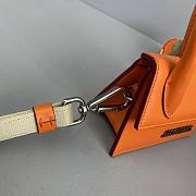 Forubags Jacquemus Explosive Mini Portable Messenger Bag Peel Orange – 2019 – 12x8x5 cm - 2