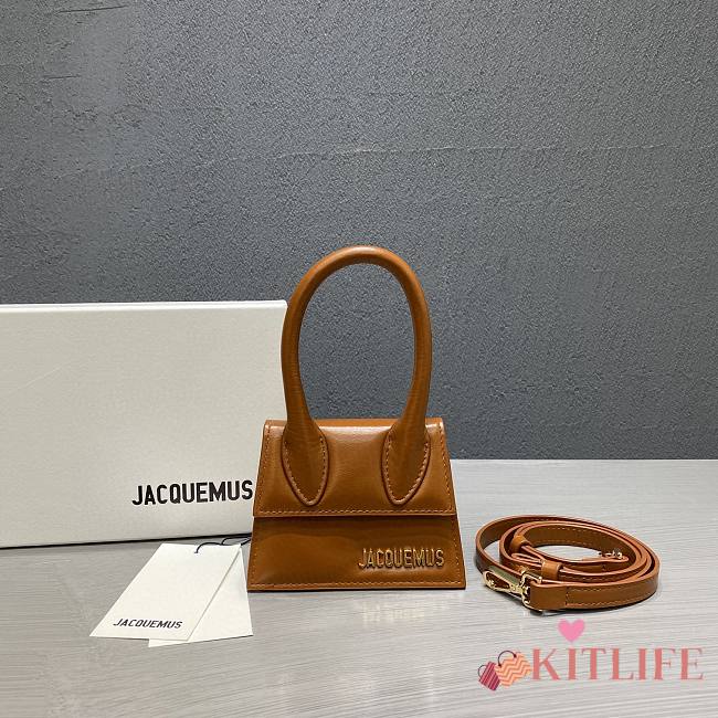 Forubags Jacquemus Mini Full Leather Brown – 2102 – 12x8x5 cm - 1