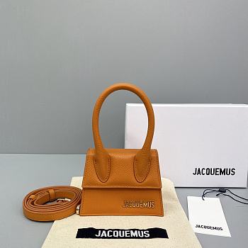 Forubags Jacquemus Mini Palm Texture Orange – 2102 – 12x8x5 cm