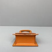 Forubags Jacquemus Mini Palm Texture Orange – 2102 – 12x8x5 cm - 6