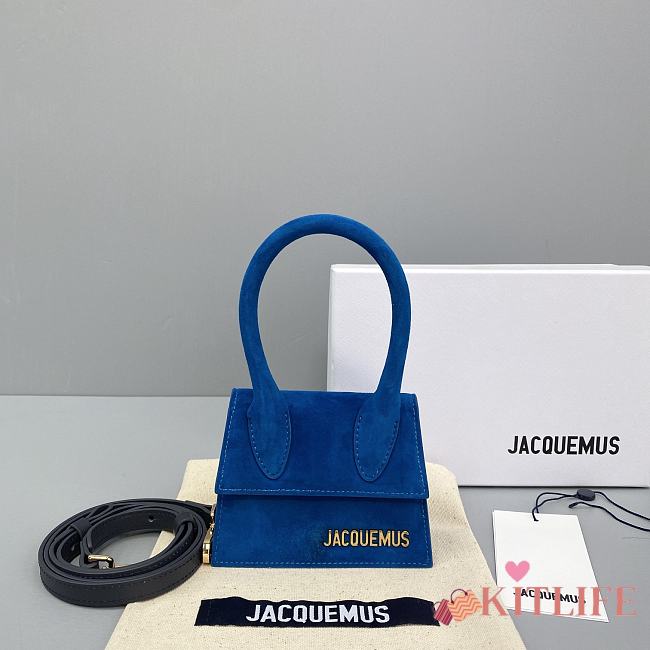 Forubags Jacquemus Mini Frosted Blue – 2102 – 12x8x5 cm - 1