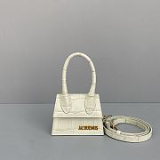 Forubags Jacquemus Mini Crocodile White – 2102 – 12x8x5 cm - 4