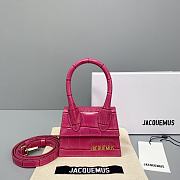Forubags Jacquemus Mini Crocodile Rose Red – 2102 – 12x8x5 cm - 1